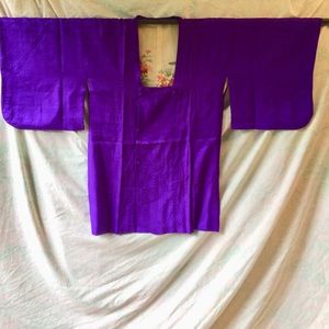 Vintage silk michiyuki coat